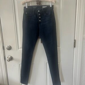 AG Adriano Goldschmied High Rise Dark Indigo Jeans